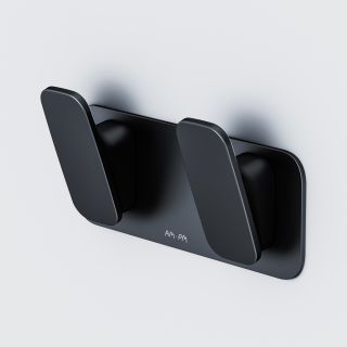 Двойной крючок для полотенец Am.Pm Inspire 2.0 чёрный матовый A50A35622