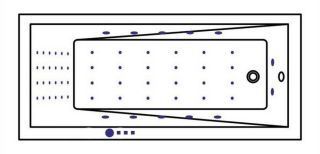 Гидромассажная ванна Whitecross Wave 0101.180080.100.NANO.CR 180x80см Nano хром