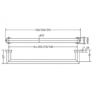 Полотенцесушитель электрический Margaroli Sereno 621/S/520 Brushed Gold BG 52 см брашированное золото