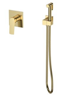 Гигиенический душ со смесителем Splenka S30.53.03 золотой сатин