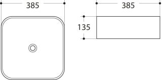Раковина Art&Max 38см чёрный матовый AM-78110-MB