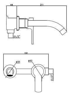 Смеситель для раковины ESKO SM28 B черный