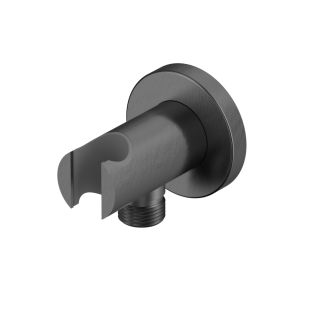 Угловой соединительный элемент с держателем лейки WHITECROSS Y1005GM оружейная сталь