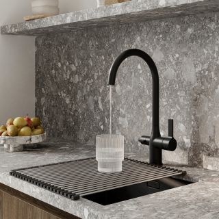 Смеситель для кухни IDDIS Pure PURBLFJi05 с каналом для фильтрованной воды чёрный матовый