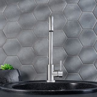 Смеситель для кухни РМС SUS124-017F нержавеющая сталь