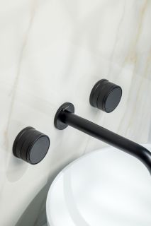 Встраиваемый смеситель для раковины Boheme Prestige 152-2-B-PR чёрный