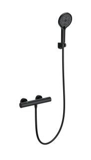 Смеситель для душа Wonzon & Woghand INN 1 WW-B3013-A-MB с термостатом чёрный матовый