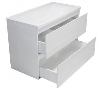 Подвесная тумба под раковину Эстет Bali ФР-00002079 100см два ящика белый
