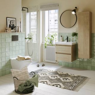 Шкаф-пенал Aqwella Astrid AST0535DD подвесной 35см дуб давос