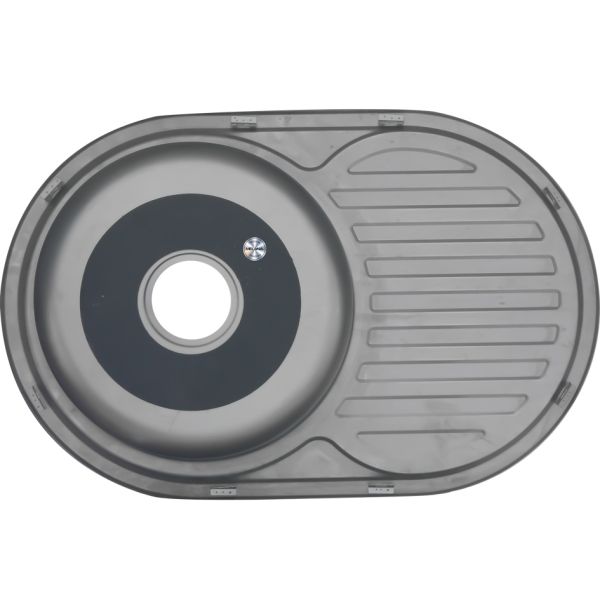 Мойка 7750 U Melana 0,6/180 хром с сифоном (124 tb *12)