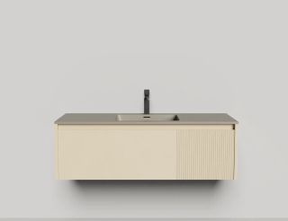 Подвесная тумба Salini Domino 27D112IN 120см эмаль под встраиваемую раковину