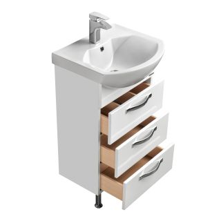 Тумба под раковину Акватон Ария 50см белый 1A140201AA010