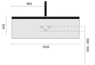 Тумба под раковину Armadi Art Quatro 790-M1-120-L-A-LED 120 см с подсветкой серый/антрацит