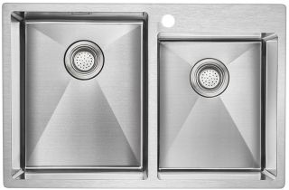 Мойка кухонная Paulmark Bernam PM517851-BS брашированная нержавеющая сталь