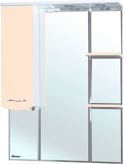 Зеркало-шкаф с подсветкой Bellezza Мари 85см левый бежевый 00000001174