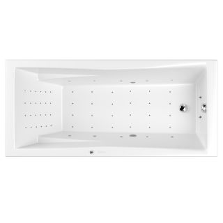 Гидромассажная ванна WHITECROSS Palace 0104.180080.100.NANO.CR 180x80 см Nano хром