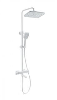 Душевая стойка Wonzon & Woghand Stay 2 WW-B3016-T1-MW с термостатом белый матовый