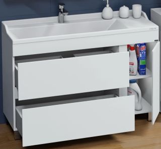 Тумба под раковину СанТа Марс 700254 120см белый