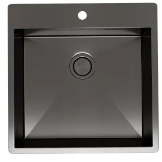 Мойка кухонная Reflexion Iseo 50-BL RX2250SS оружейная сталь