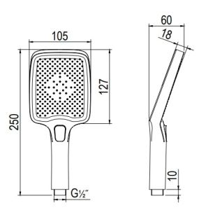 Смеситель для ванны с коротким изливом RUSH Thira (TR3635-44White)