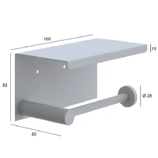 Держатель для туалетной бумаги с крышкой Boheme Uno 10971-BRB брашированная бронза