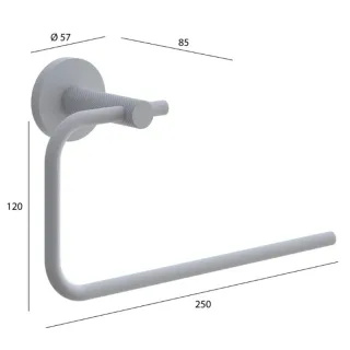 Полотенцедержатель Boheme Uno 10975-CB брашированная медь