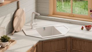 Смеситель для кухни Ulgran Classic Ulgran 022(341) ультра-белый