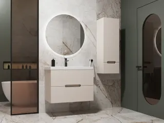 Подвесная тумба под раковину Style Line Матис ЛС-00002308 80 см кремовый