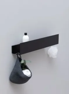 Полка Aquanet Магнум 341532 60 см чёрный матовый