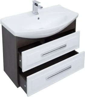 Тумба под раковину Aquanet Остин 200908 85 см белый/дуб кантербери