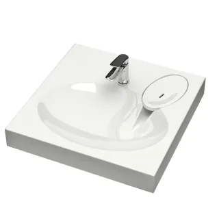 Раковина Reflexion Delta RX6060GM белая 60x60