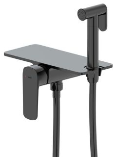 Гигиенический душ со смесителем IDDIS Axes AXEBLSHi08 чёрный матовый