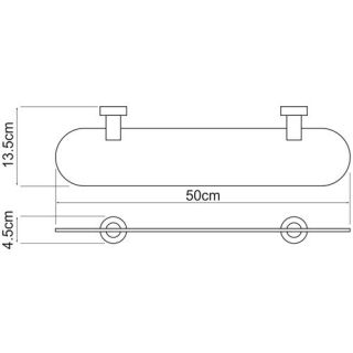 Wasserkraft Donau K-9424 Полка стеклянная