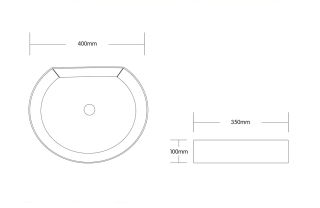 Раковина Cerutti SPA CR7088 40см белый