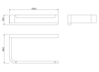 Держатель для туалетной бумаги Lemark Smooth Line 9722008 чёрный матовый