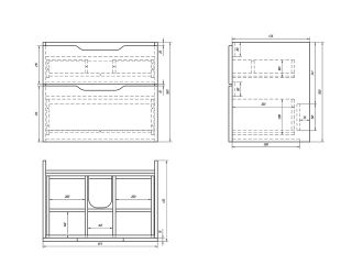Dreja Тумба Q 70, белый лак