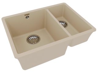 Кухонная мойка Lemark Sinara 550.2-U 9910080 бежевый