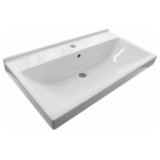 Comforty Тумба-умывальник "Никосия-80П" дуб белый с раковиной Fest 80 F01