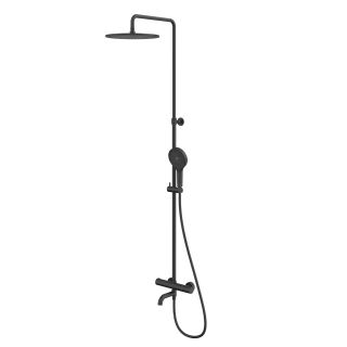 Душевая стойка термостатическая WHITECROSS Y Y1234TOPBL чёрный матовый