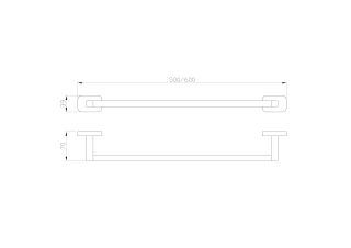 Вешалка для полотенец Wonzon & Woghand Graffity WW-9312 тёмный графит