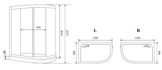 Timo Premium ILMA 902 R душевая кабина (120*80*222)