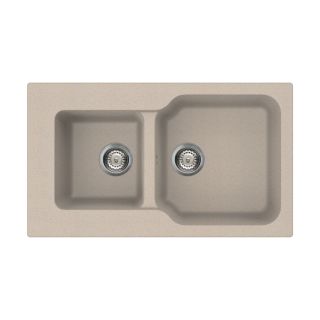 Мойка кухонная Omoikiri Maru 86-2-SA Tetogranit/бежевый