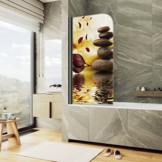 Шторка на ванну MaybahGlass ФП008 MGV-930-ФП008-6 80см фотопечать