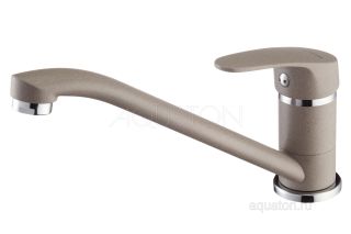 Смеситель для кухни Акватон Аркос серый шелк 1AX001FCXX250