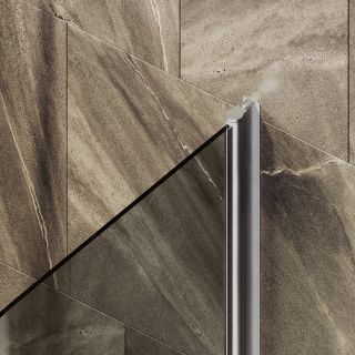 Шторка на ванну MaybahGlass MGV-765-5 40см хром матовый