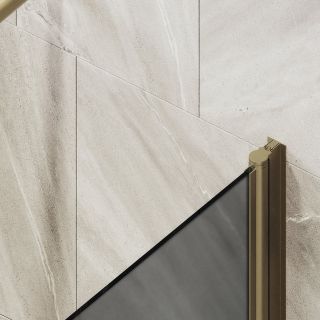 Шторка на ванну MaybahGlass MGV-786-2 70см бронза