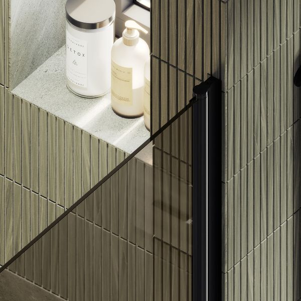 Душевая дверь MaybahGlass MGD-804-6 80см чёрный