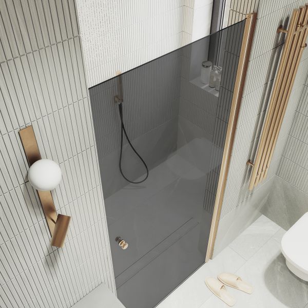 Душевая дверь MaybahGlass MGD-806-2 80см бронза