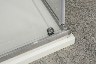 Душевой уголок прямоугольный, хром BelBagno UNO-AH-1-120/80-P-Cr