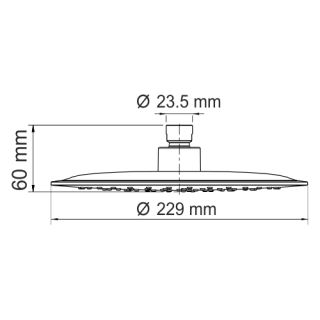 Wasserkraft Isar A115 Верхняя душевая насадка